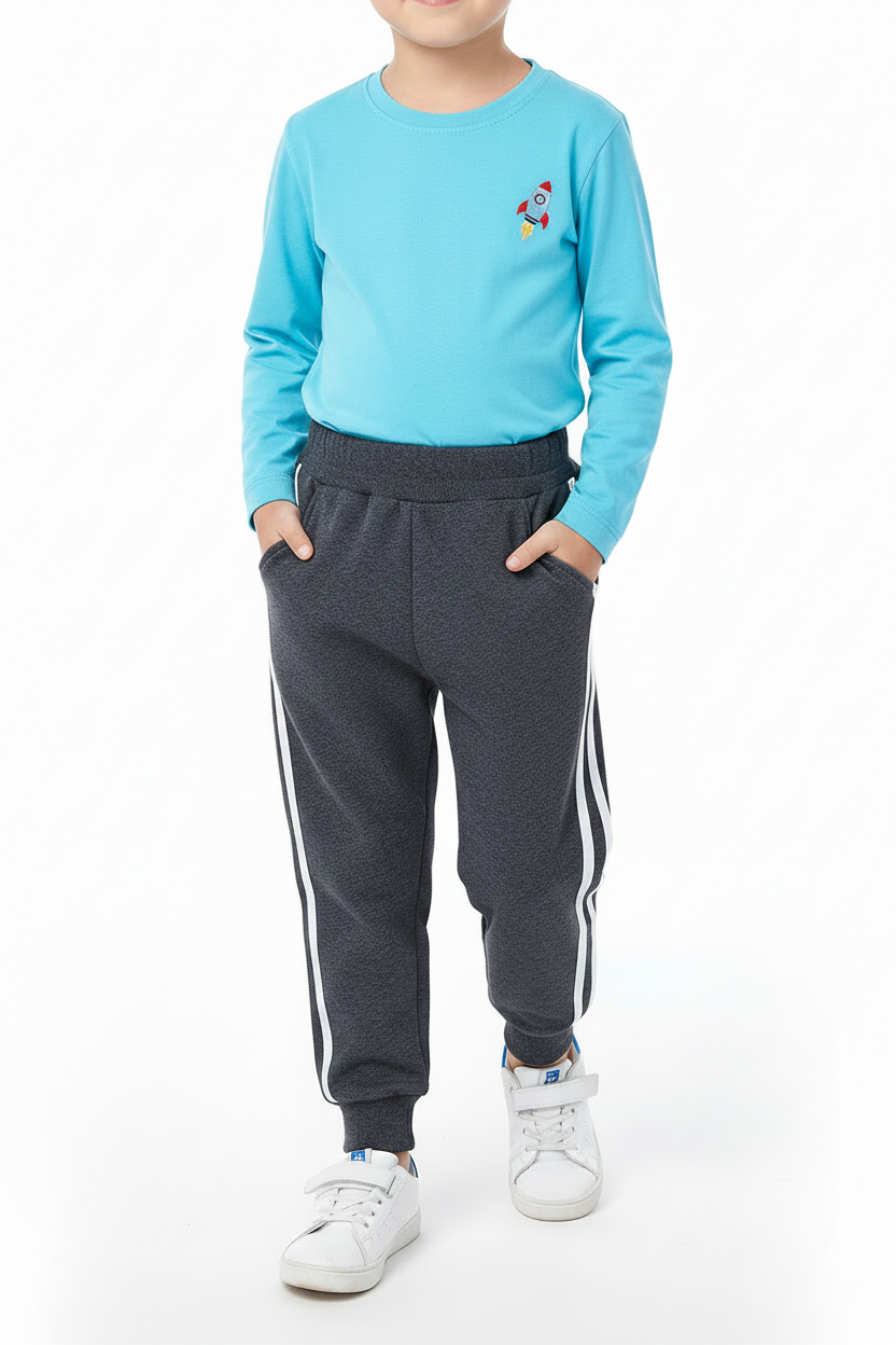 Jogging Enfant à Bandes - Style Sport